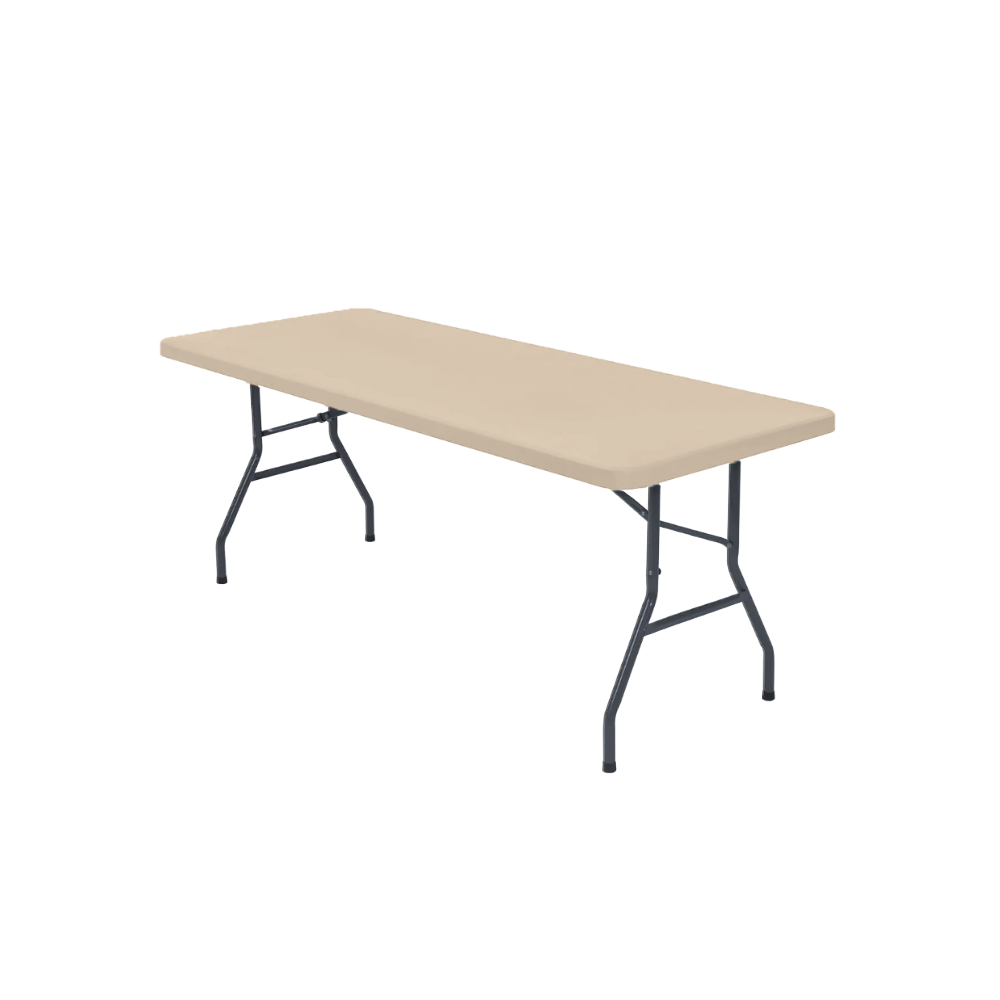 Nappe rectangulaire en cuir d'agneau -Beige - Ozerty