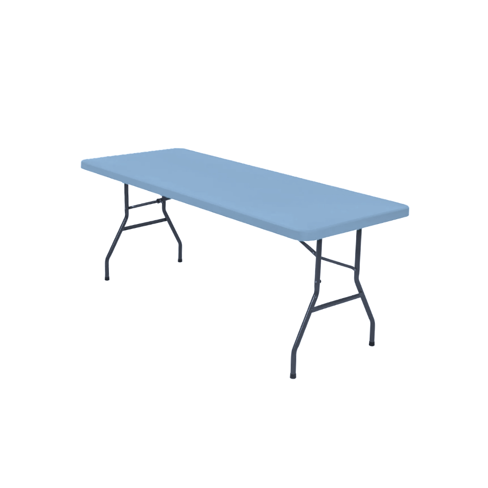 Nappe rectangulaire en cuir d'agneau  -Bleu - Ozerty