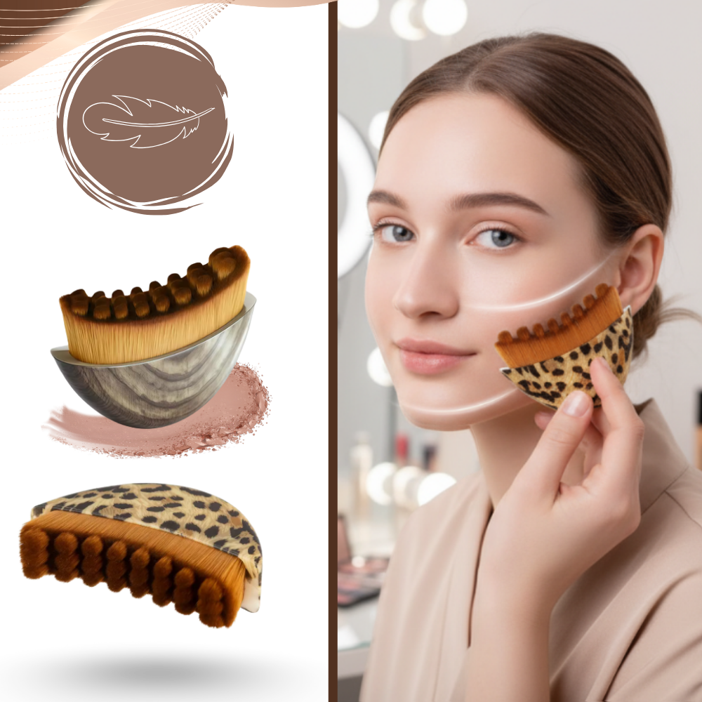 Brosse faciale pour drainage lymphatique - Ozerty