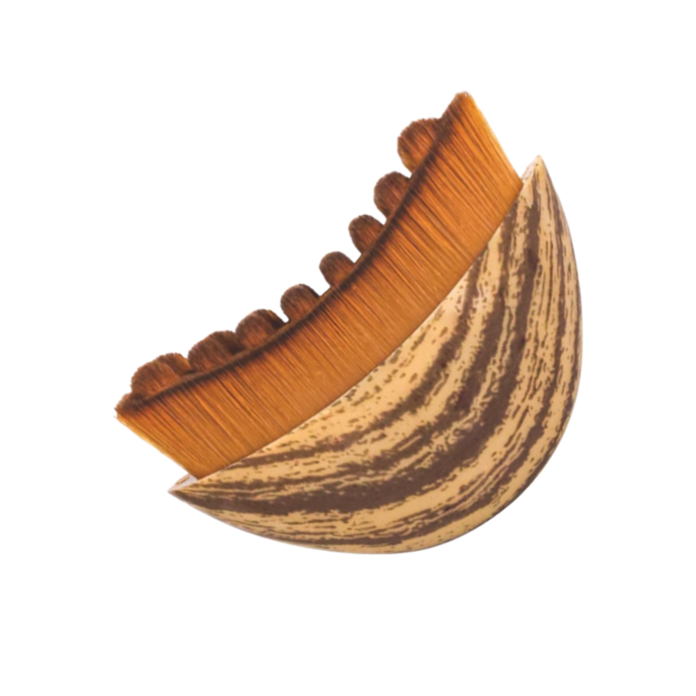 Brosse faciale pour drainage lymphatique -Effet bois - Ozerty