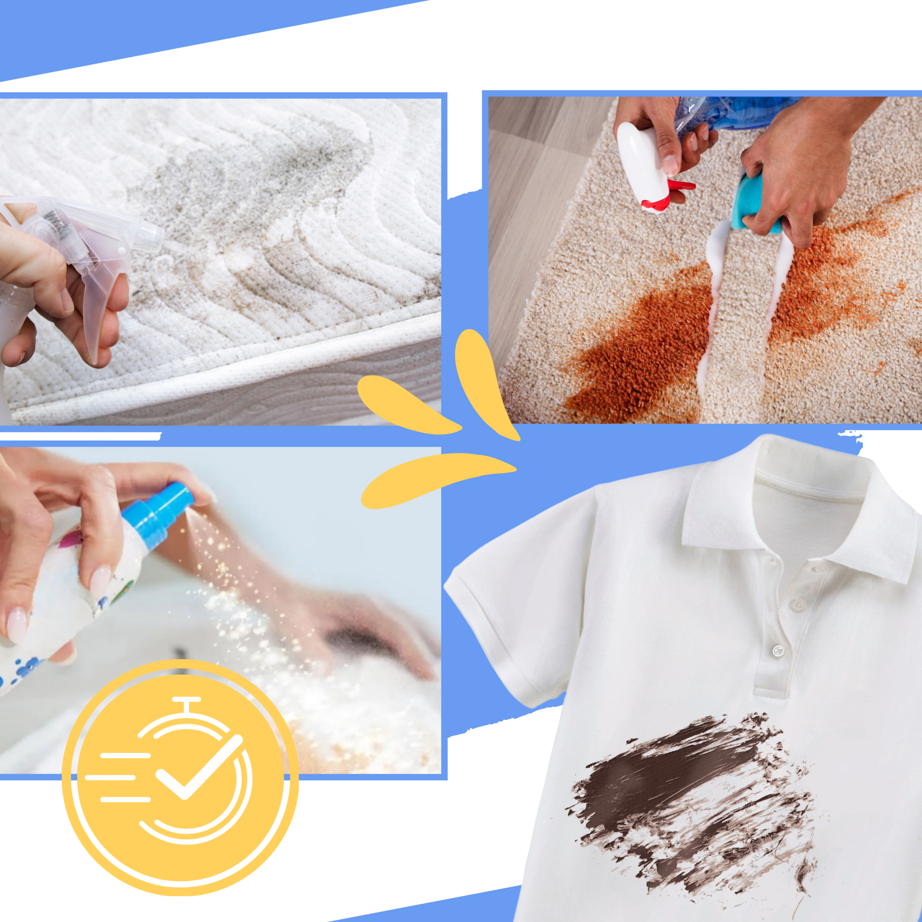 Spray nettoyant à sec anti-taches - Ozerty