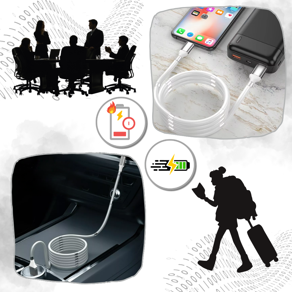 Câble USB magnétique - Ozerty