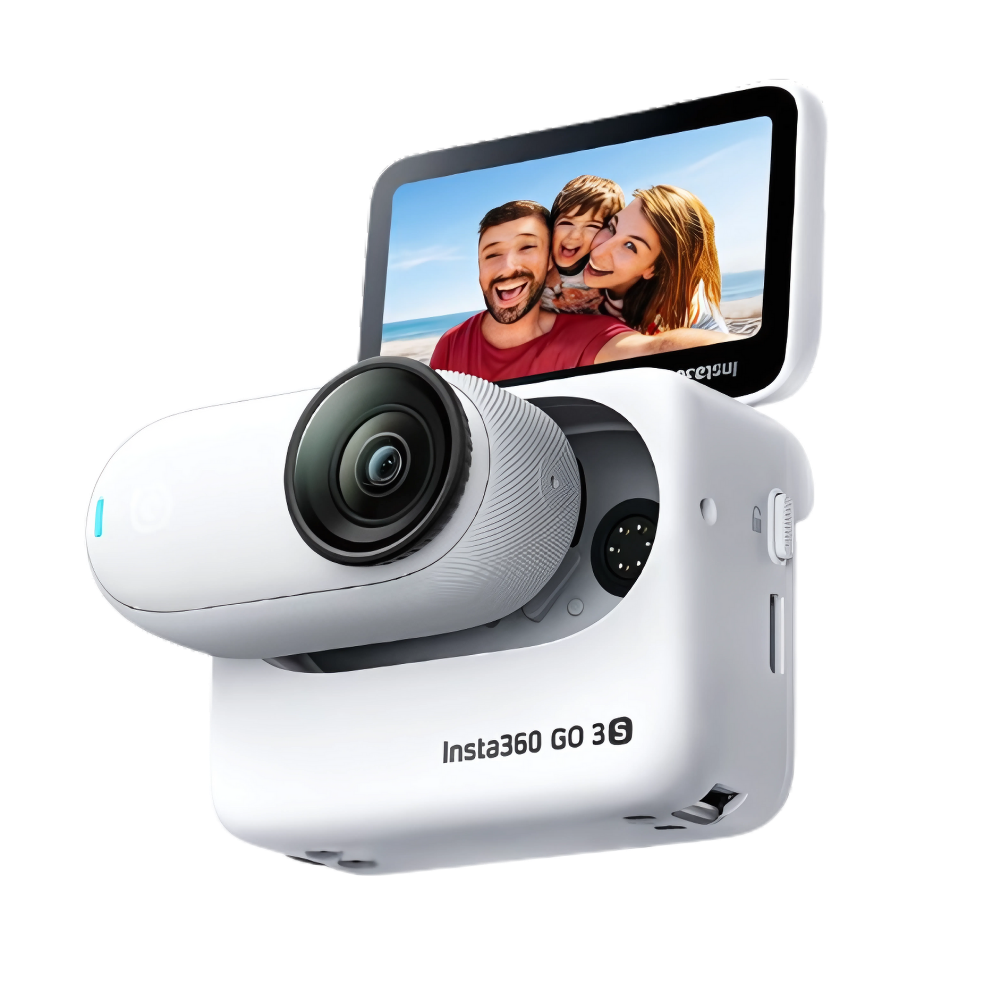 Caméra Insta 360 mains libres à montage magnétique  -Blanc - Ozerty