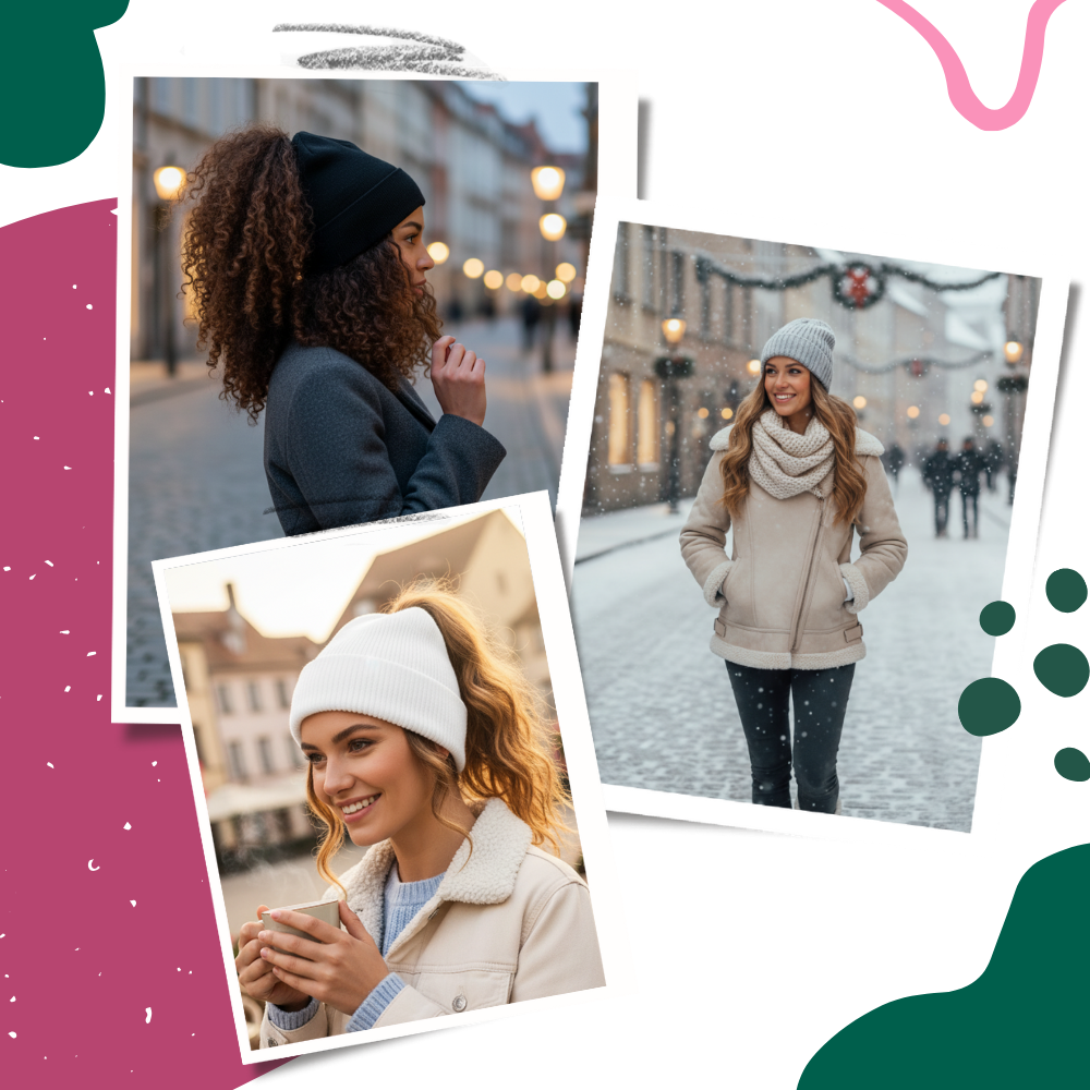 Bonnet femme ouverture magnétique pour queue de cheval - Ozerty