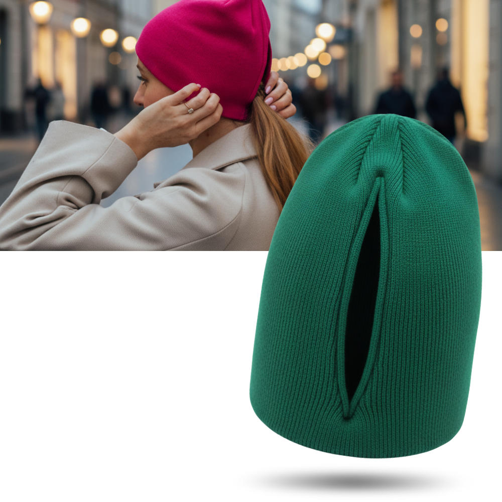 Bonnet femme ouverture magnétique pour queue de cheval - Ozerty