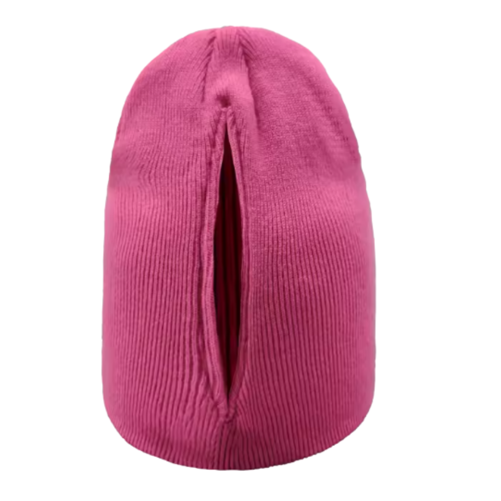 Bonnet femme ouverture magnétique pour queue de cheval -Rose - Ozerty