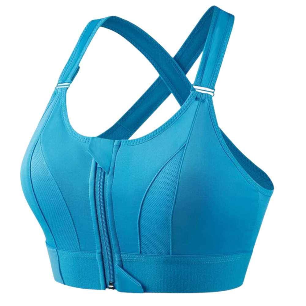 Soutien-gorge de sport à dos nageur avec soutien maximal -Bleu/SBleu/LBleu/MBleu/XLBleu/2XLBleu/3XLBleu/4XLBleu/5XL - Ozerty