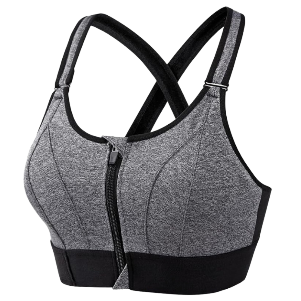 Soutien-gorge de sport à dos nageur avec soutien maximal -Gris/SGris/MGris/LGris/XLGris/2XLGris/3XLGris/4XLGris/5XL - Ozerty