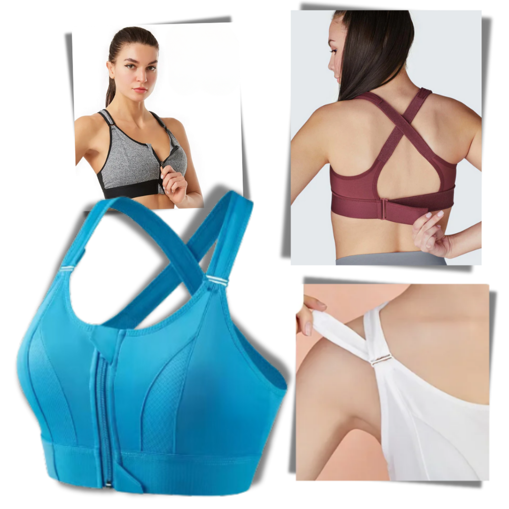Soutien-gorge de sport à dos nageur avec soutien maximal - Ozerty