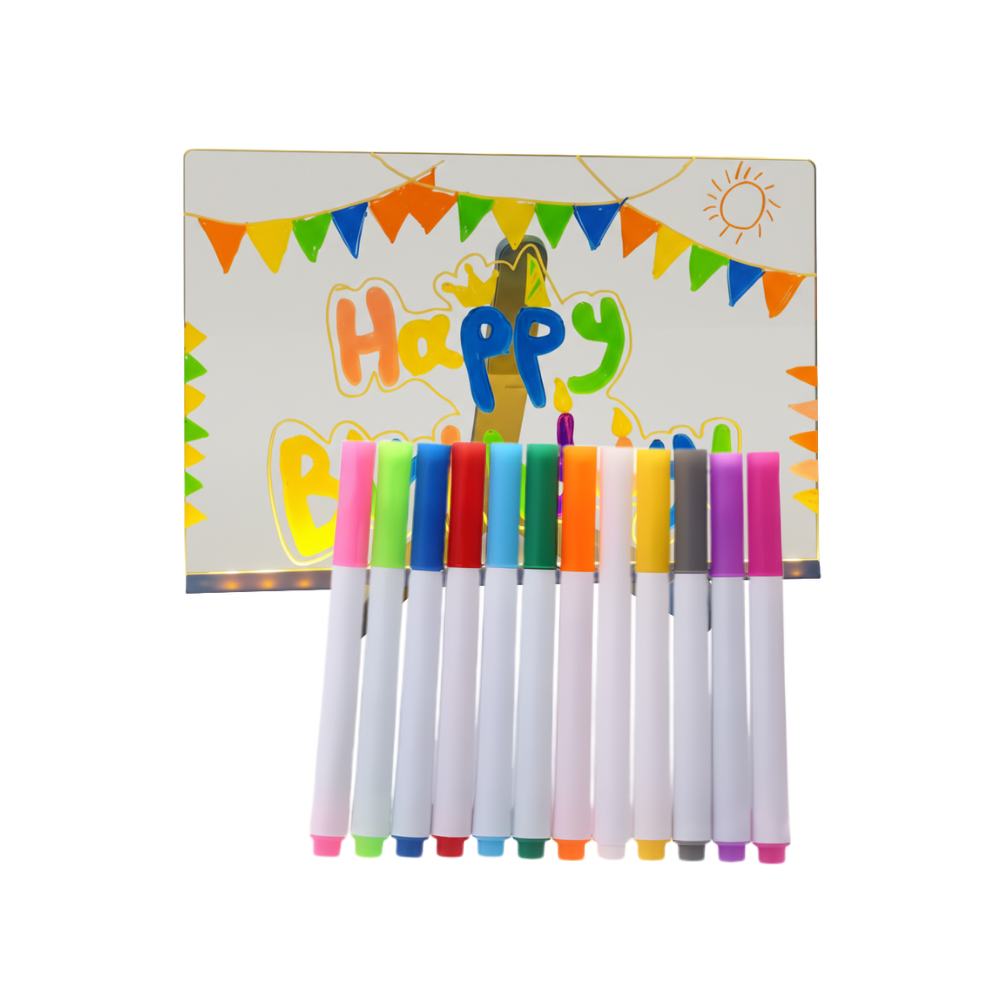 Tableau d'écriture affichage LED -30 x 20 cm - Ozerty