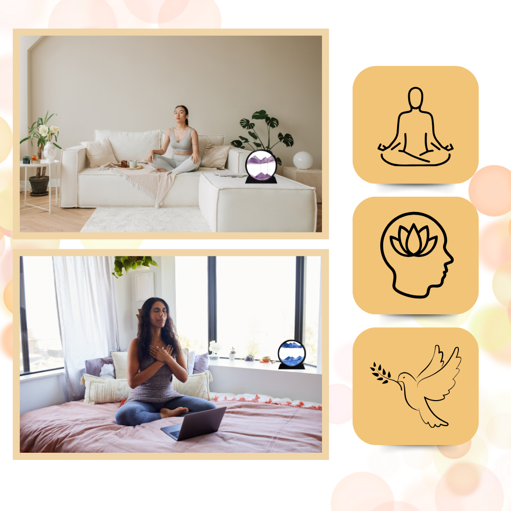 Image d'art de sable en mouvement dynamique - Ozerty