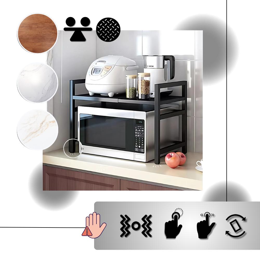 Étagère surélevée pour micro-ondes - Ozerty