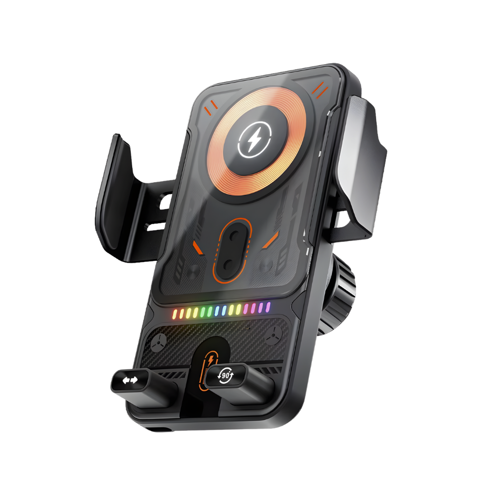 Chargeur de voiture sans fil -Noir - Ozerty