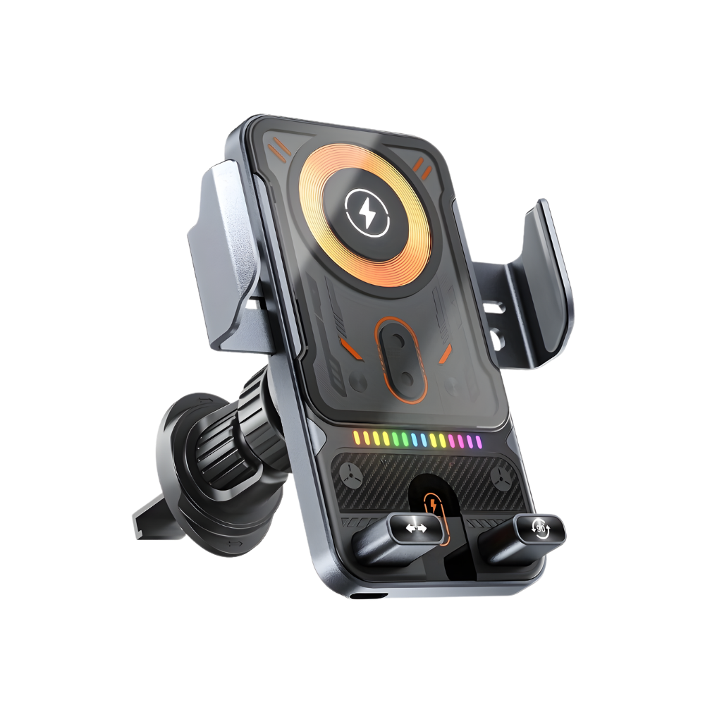 Chargeur de voiture sans fil -Argent - Ozerty