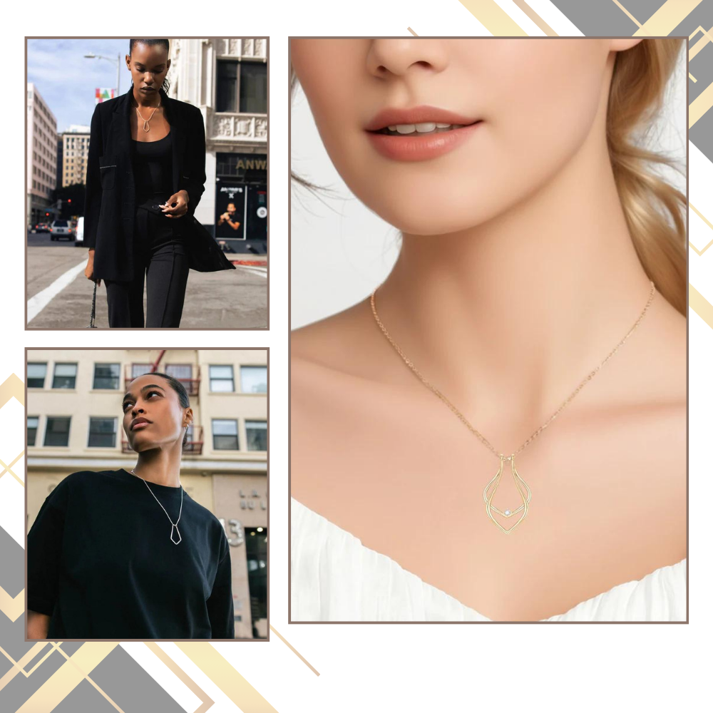 Pendentif porte-bague minimaliste - Ozerty, Support mains-libres pour téléphone 2 en 1 - Ozerty