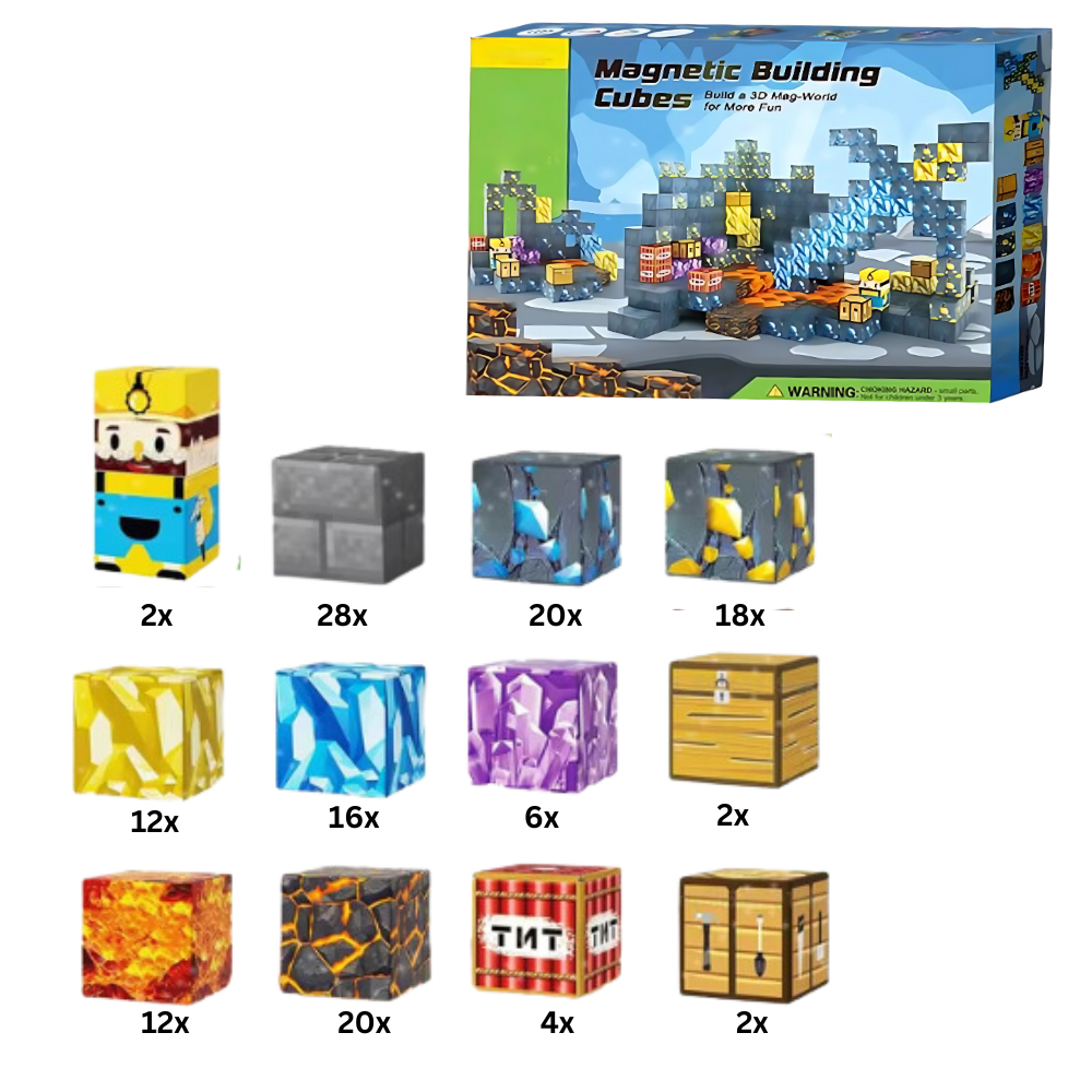 Blocs magnétiques Minecraft -144 PCS - Ozerty