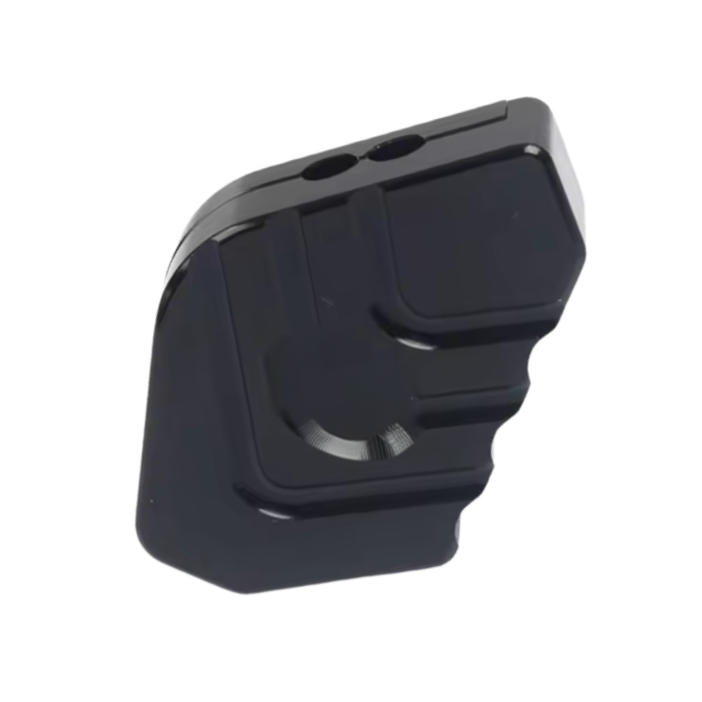 Support levier de béquille et plaque d'extension en alliage pour moto -Noir - Ozerty