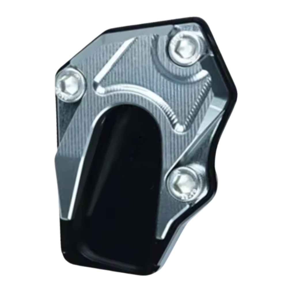 Support levier de béquille et plaque d'extension en alliage pour moto -Gris - Ozerty