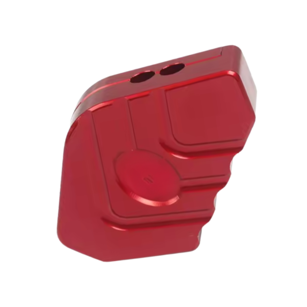 Support levier de béquille et plaque d'extension en alliage pour moto -Rouge - Ozerty