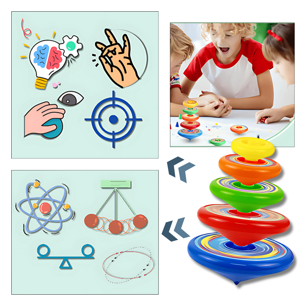 Jeu de toupie à plusieurs couches - Ozerty