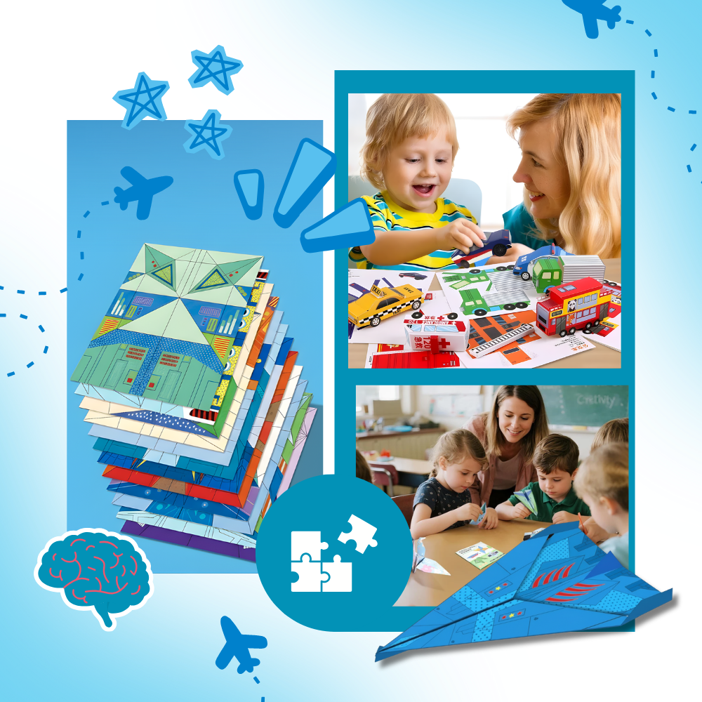 Livre DIY d'origami multithèmes - Ozerty