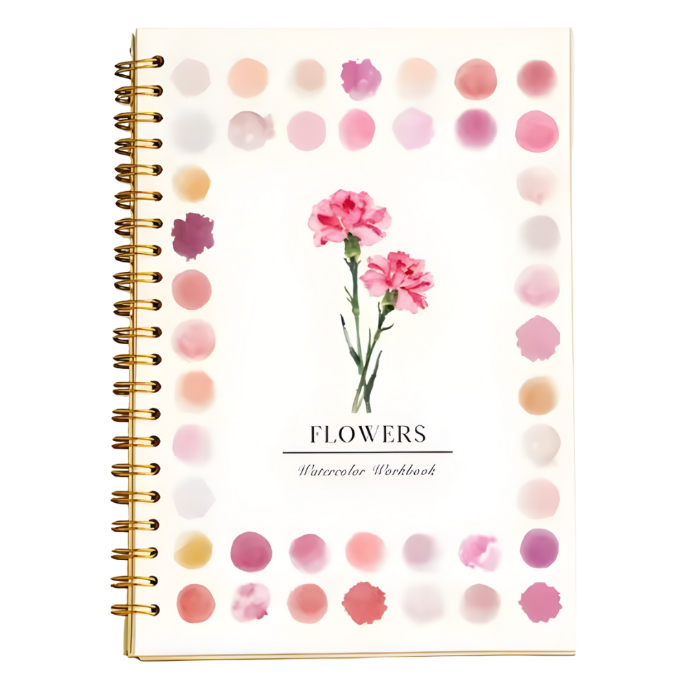 Livre de coloriage aquarelle multi-thèmes -Fleurs - Ozerty