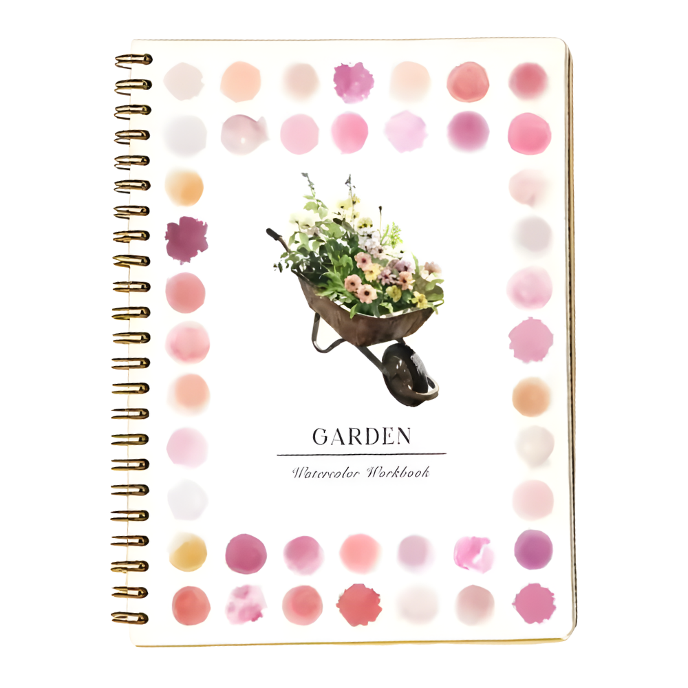 Livre de coloriage aquarelle multi-thèmes -Jardin - Ozerty