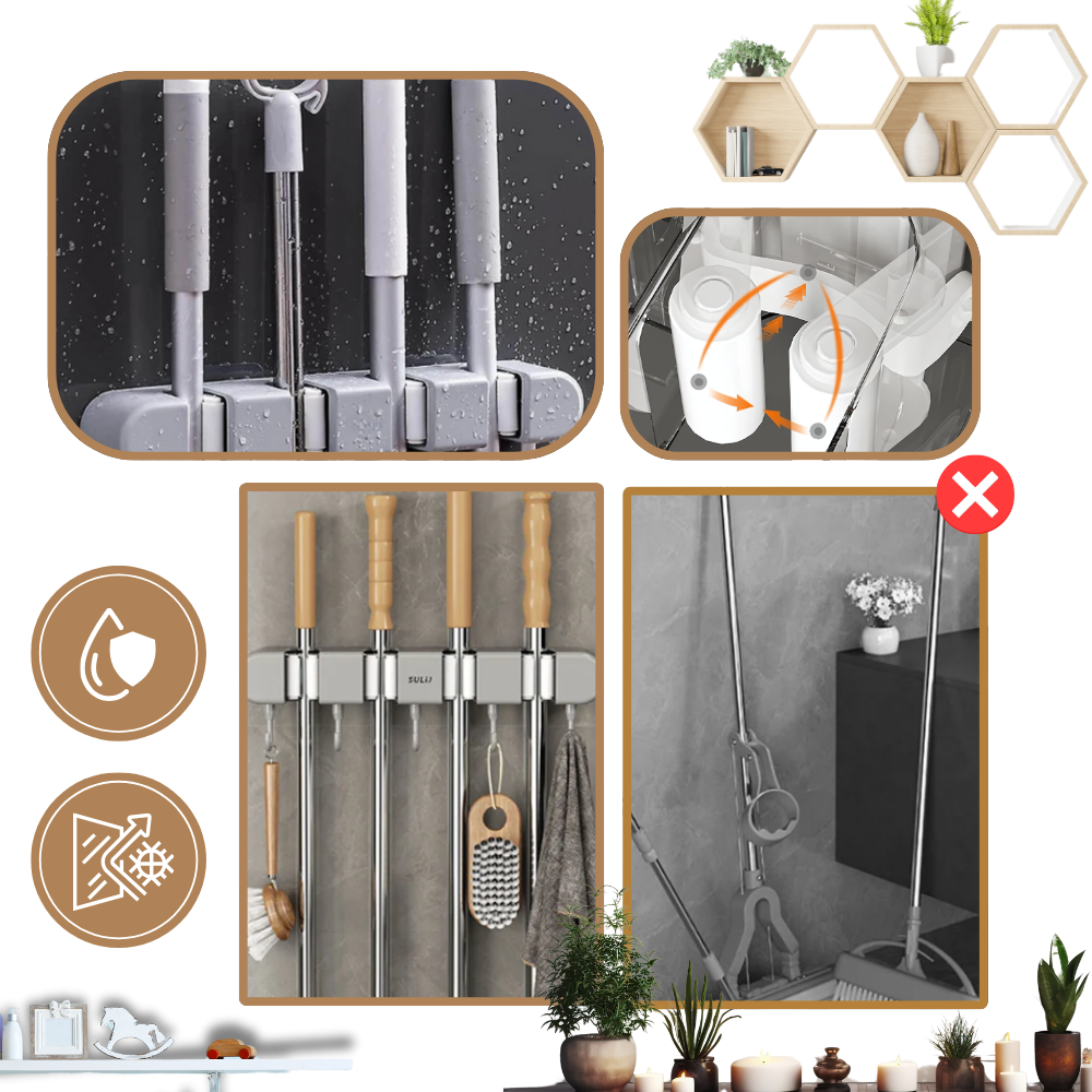 Porte-balai multifonctionnel
- Ozerty