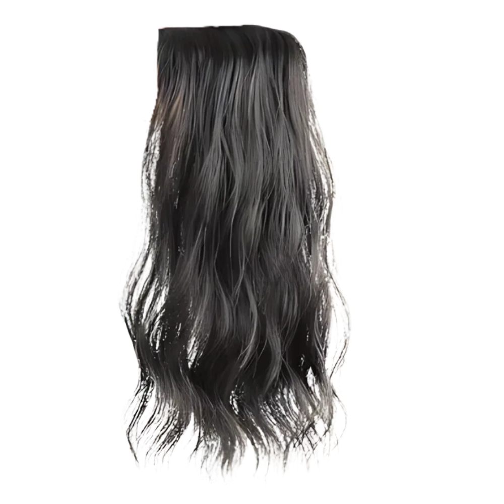 Extension de cheveux naturelle à clips -Brun - Ozerty