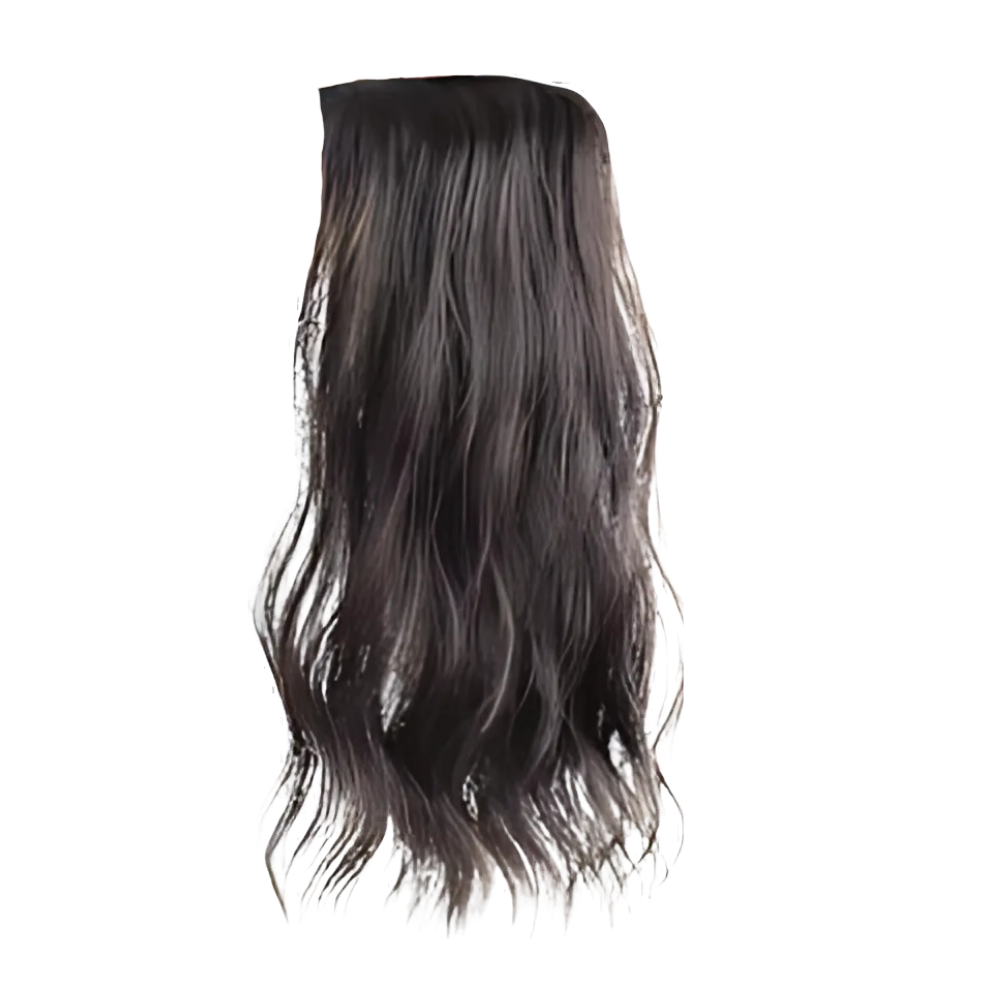 Extension de cheveux naturelle à clips -Chatain foncé - Ozerty