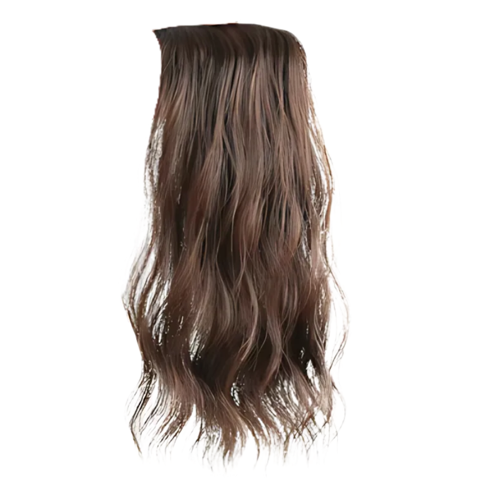 Extension de cheveux naturelle à clips -Chatain clair - Ozerty