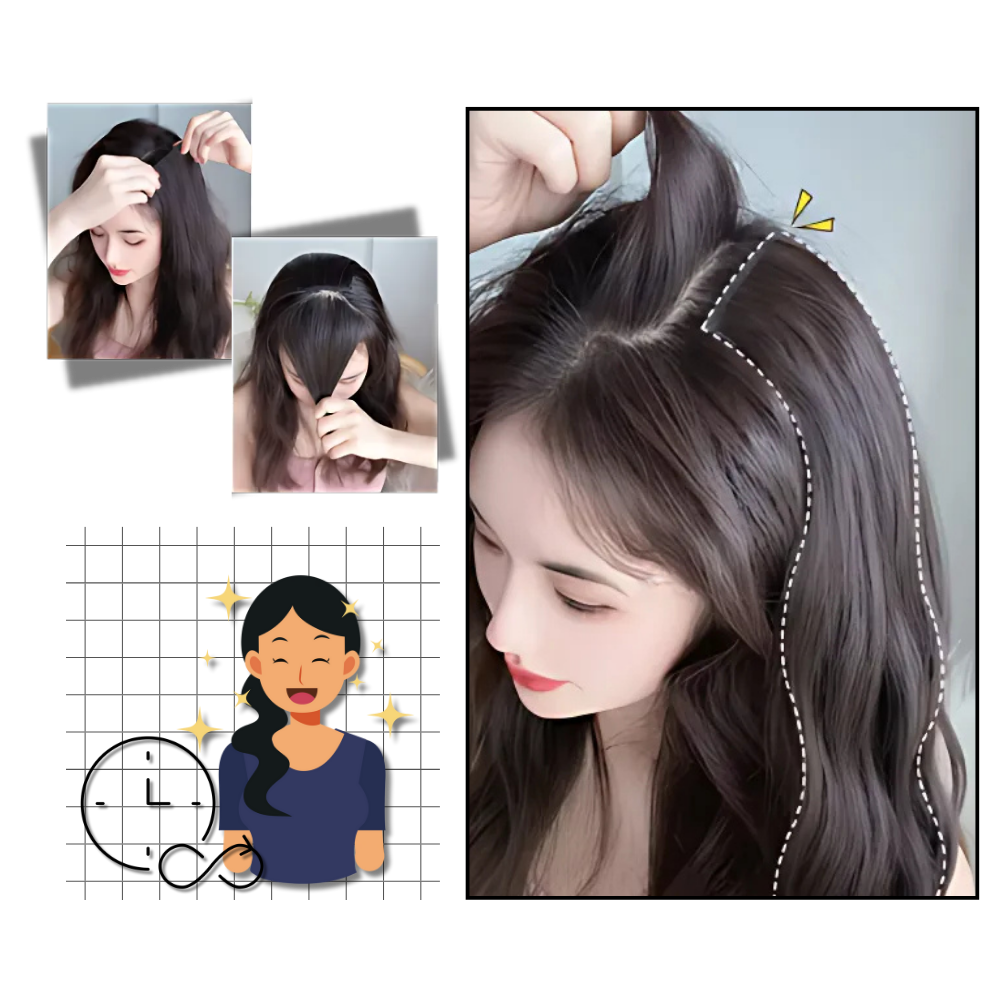 Extension de cheveux naturelle à clips - Ozerty