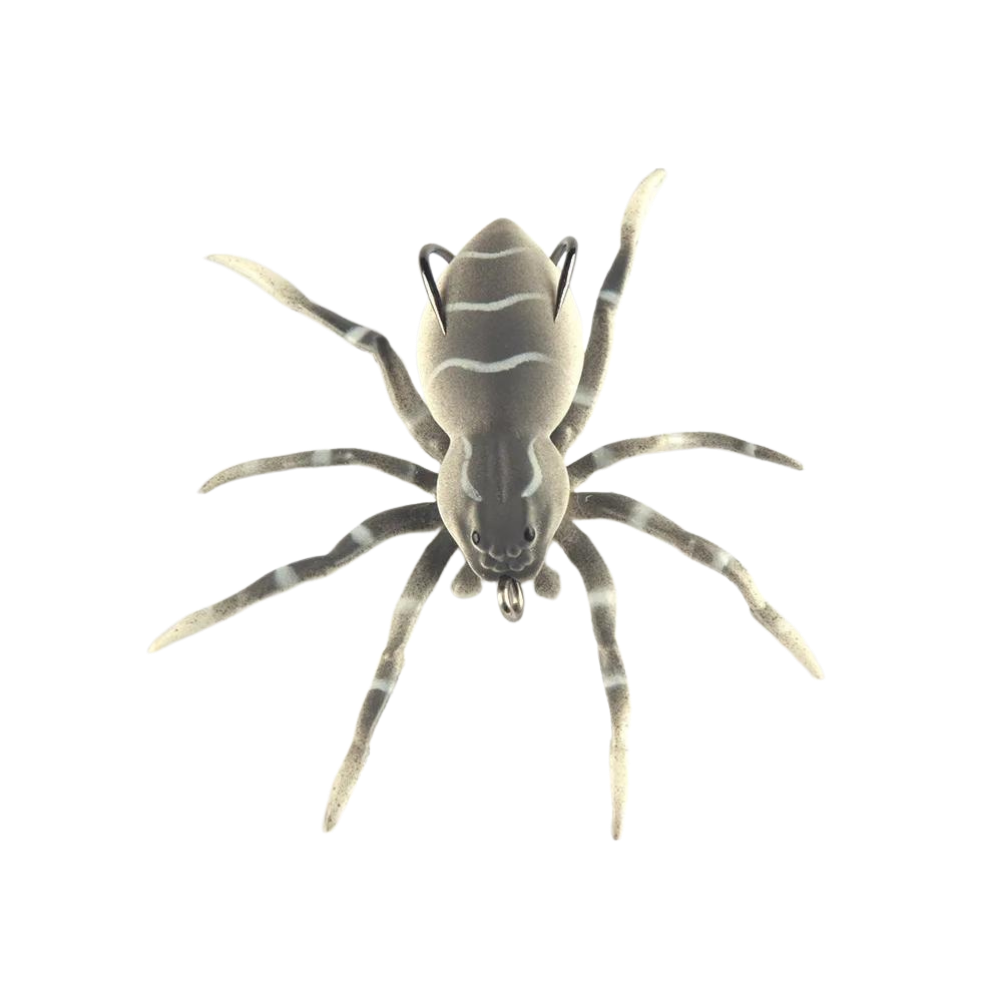 Appât de pêche en forme d'araignée à mouvements naturels
 -Gris - Ozerty