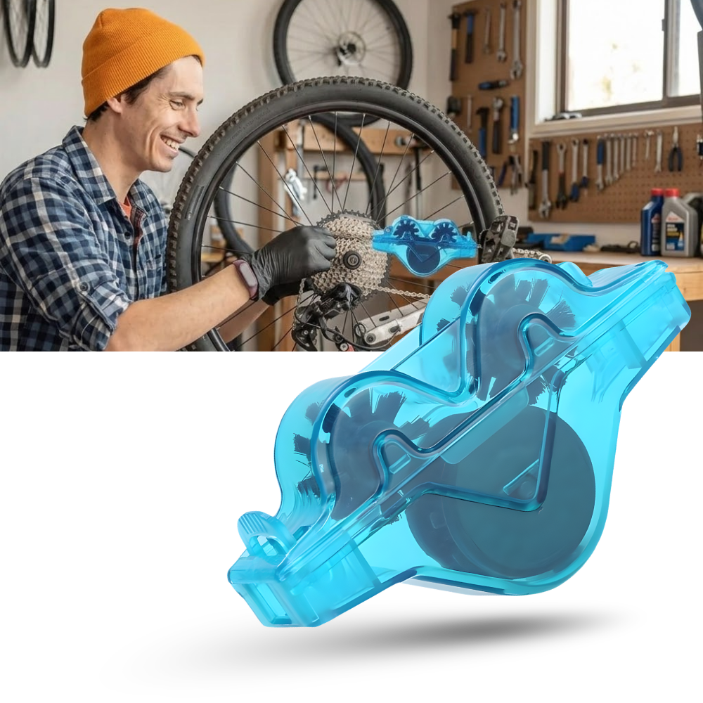 Carotoe Lubrificateur Et Nettoyeur De Chaîne De Vélo – Graisse Sans éclaboussures, Feutres De Laine, Compatible Toutes Chaînes