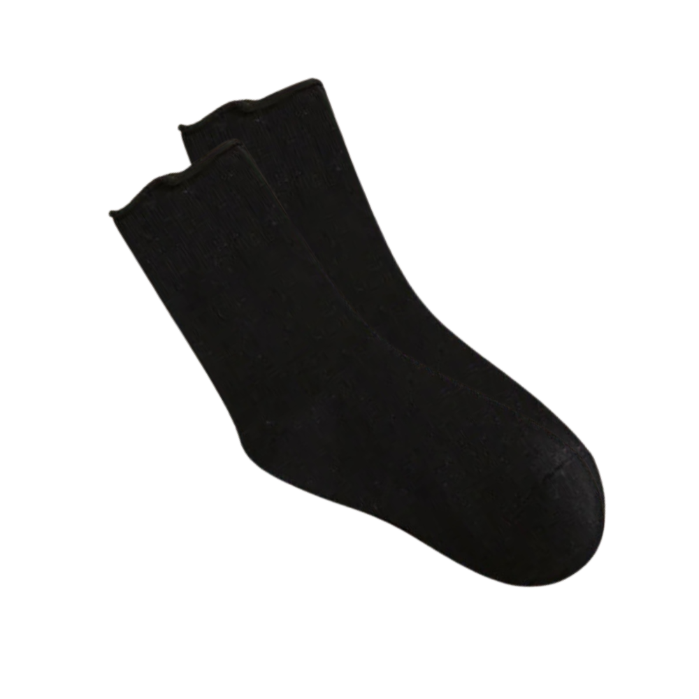Chaussettes sans couture et non serrantes
 -Noir/EU35-39/US4.5-8/UK2.5-5.5 - Ozerty
