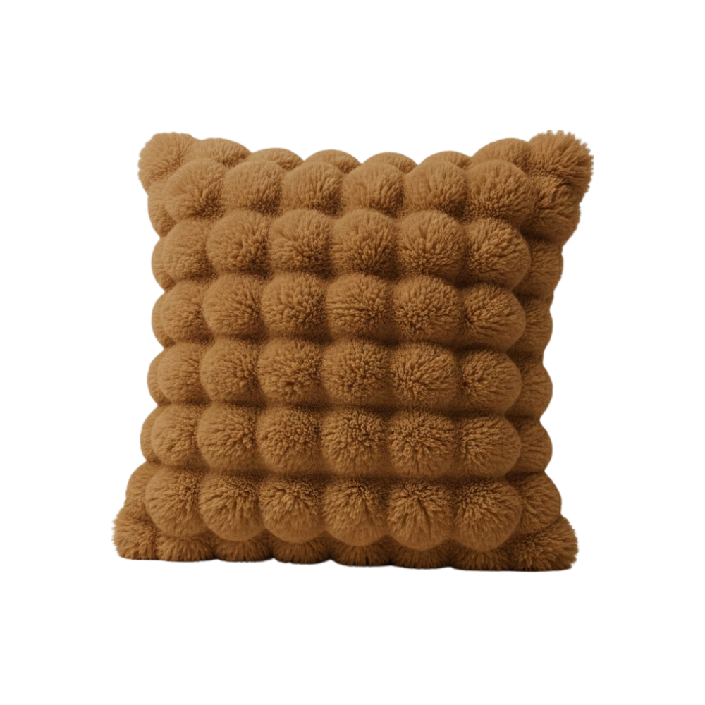 Housse antidérapante pour canapé en peluche douce -Café - Ozerty