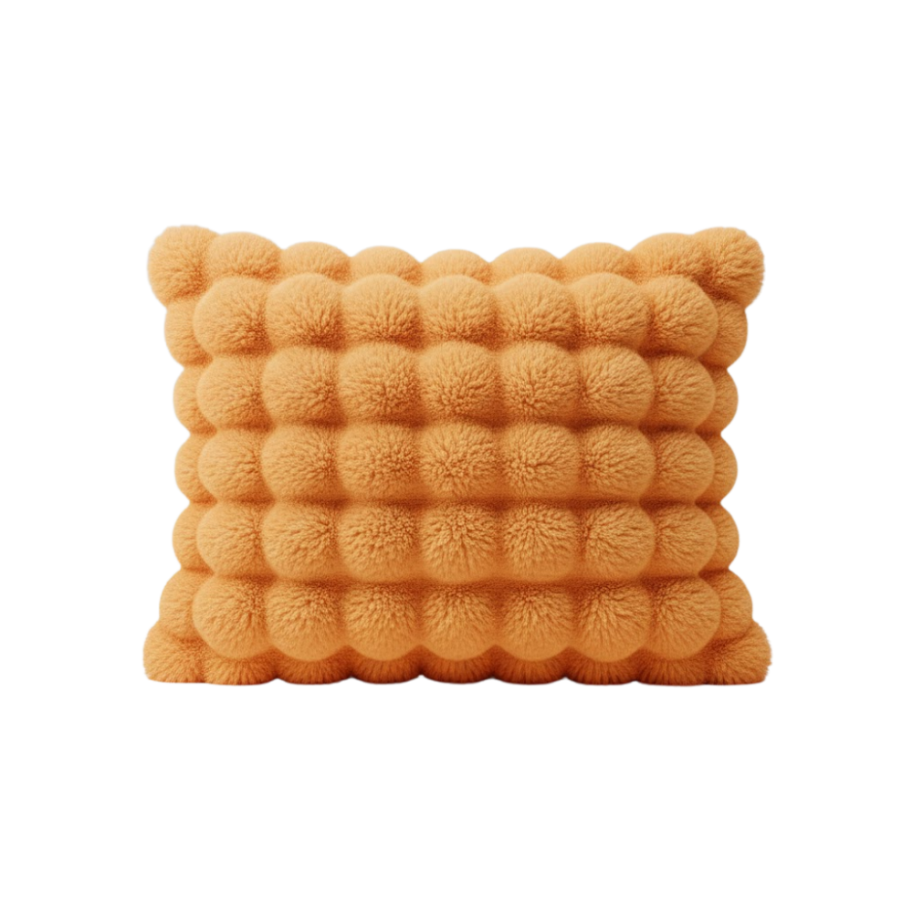 Housse antidérapante pour canapé en peluche douce -Orange - Ozerty