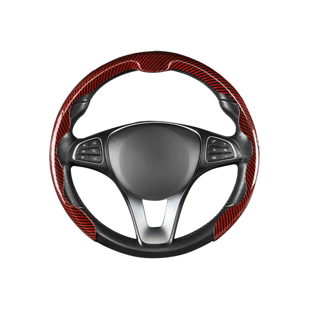 Housse antidérapante pour volant -Rouge - Ozerty