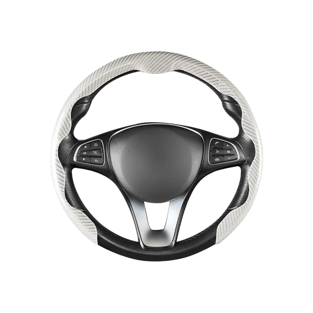 Housse antidérapante pour volant -Blanc - Ozerty