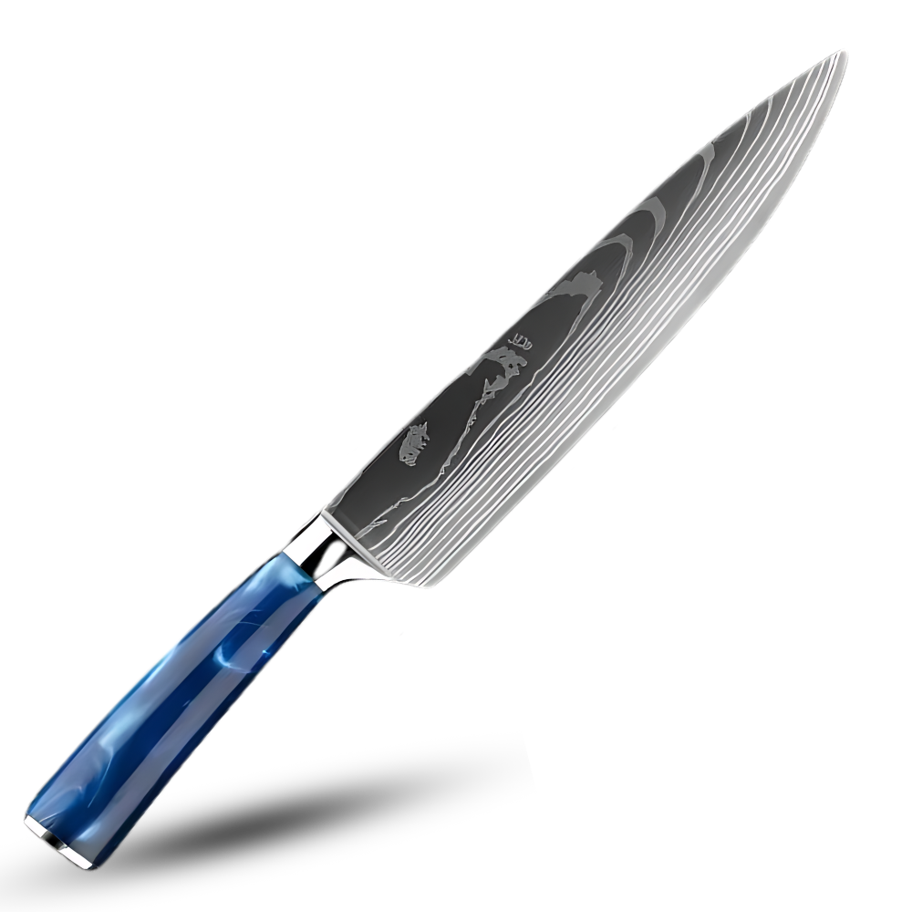 Couteaux japonais bleu océan
 -Gyutoh - Couteau de chef 20 cm - Ozerty