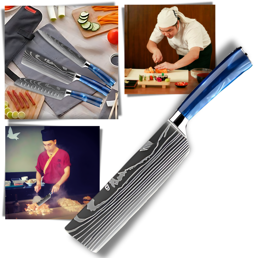 Couteaux japonais bleu océan
 - Ozerty