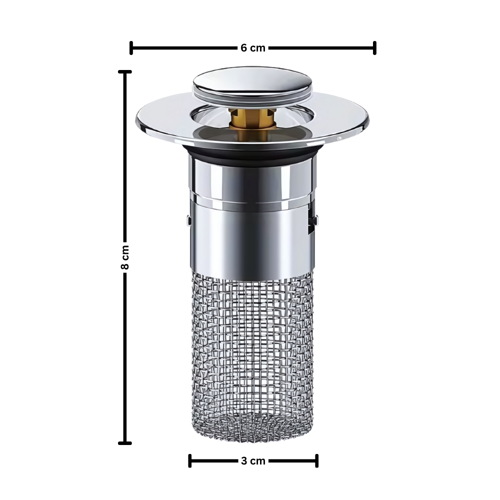 Pop-up sink stopper against odors