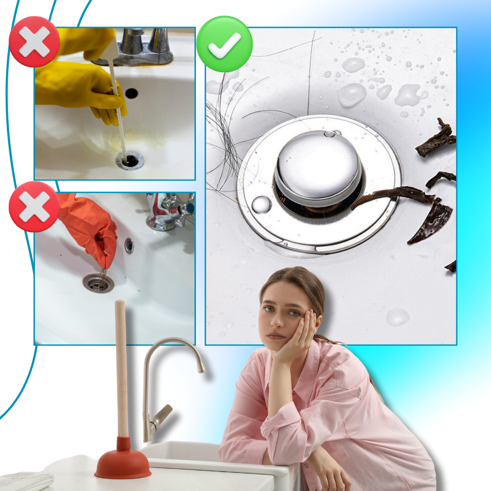 Bouchon d'évier escamotable contre les odeurs  - Ozerty