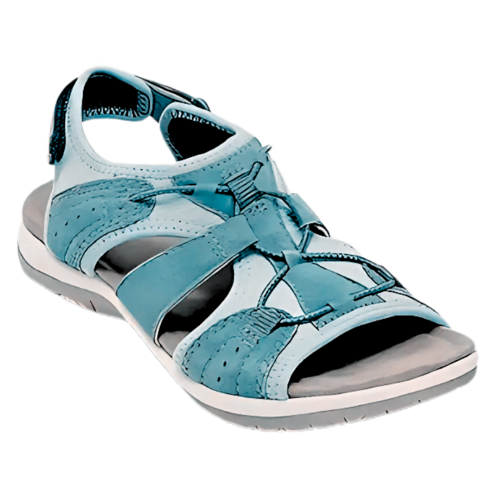 Sandales antidérapantes à soutien orthétique -Vert foncé - Ozerty