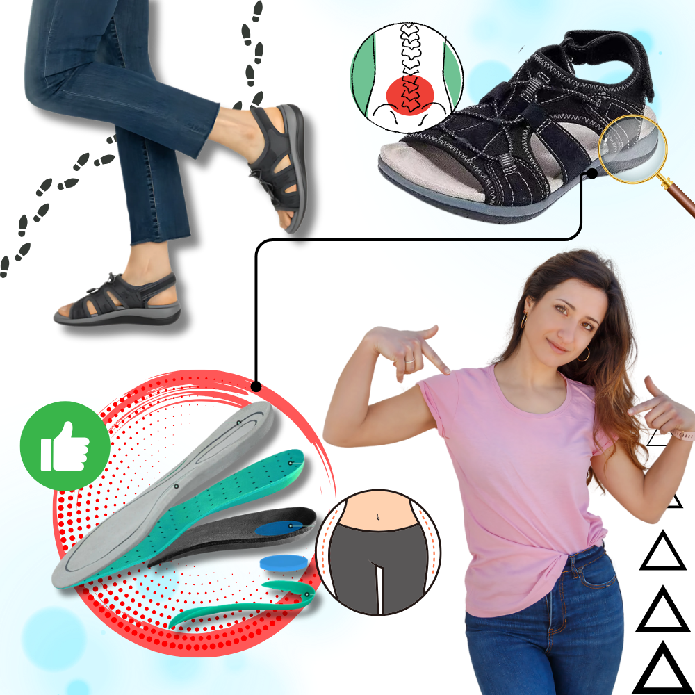 Sandales antidérapantes à soutien orthétique - Ozerty