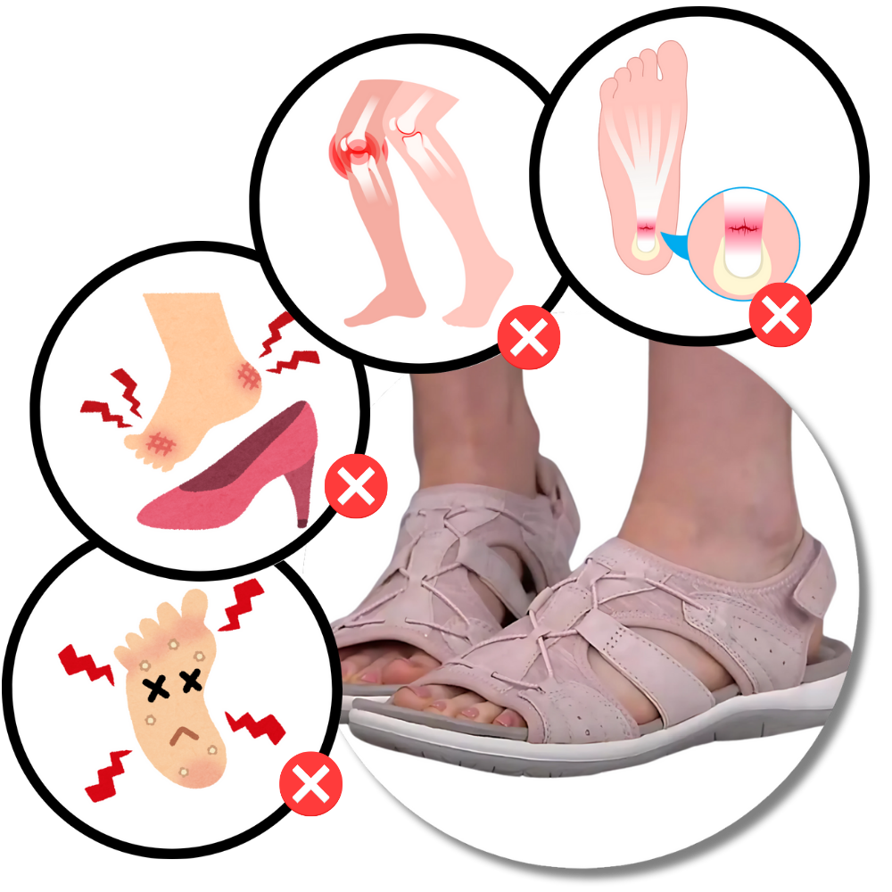 Sandales antidérapantes à soutien orthétique - Ozerty