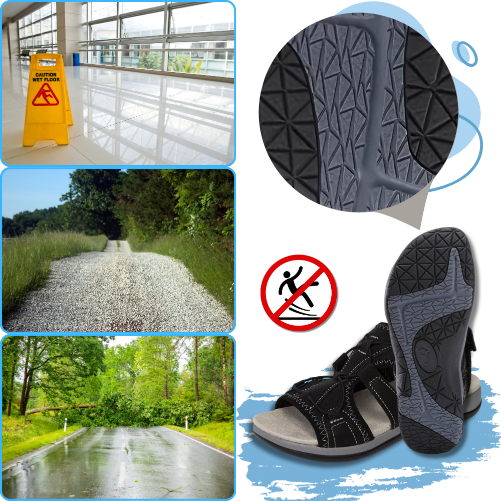 Sandales antidérapantes à soutien orthétique - Ozerty