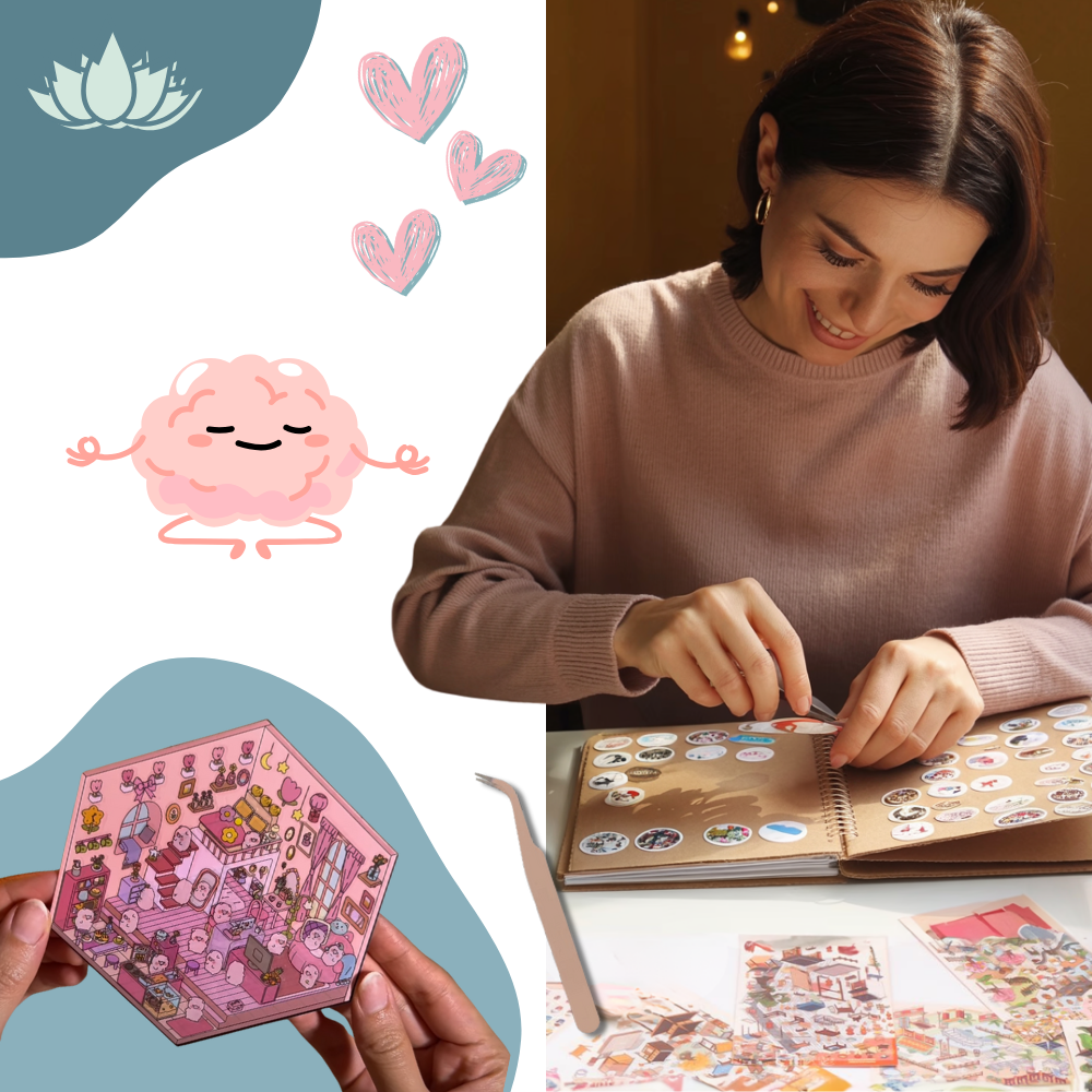 Autocollants Pastels de Mises en Scènes - Ozerty