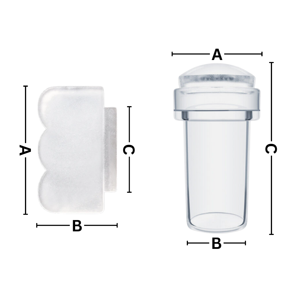 Outil de nail art transparent symétrie parfaite
 - Ozerty