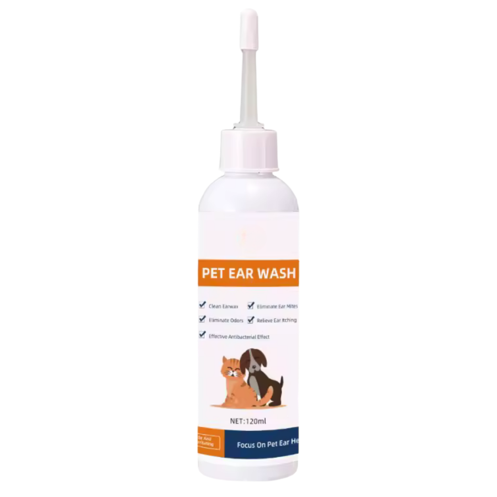 Nettoyant et désodorisant pour oreilles d'animaux -120 ml - Ozerty
